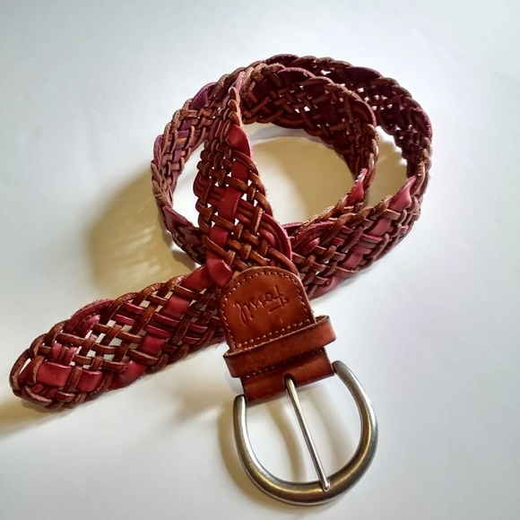 Fossil Accessories - Belt By Fossil, Leather Woven